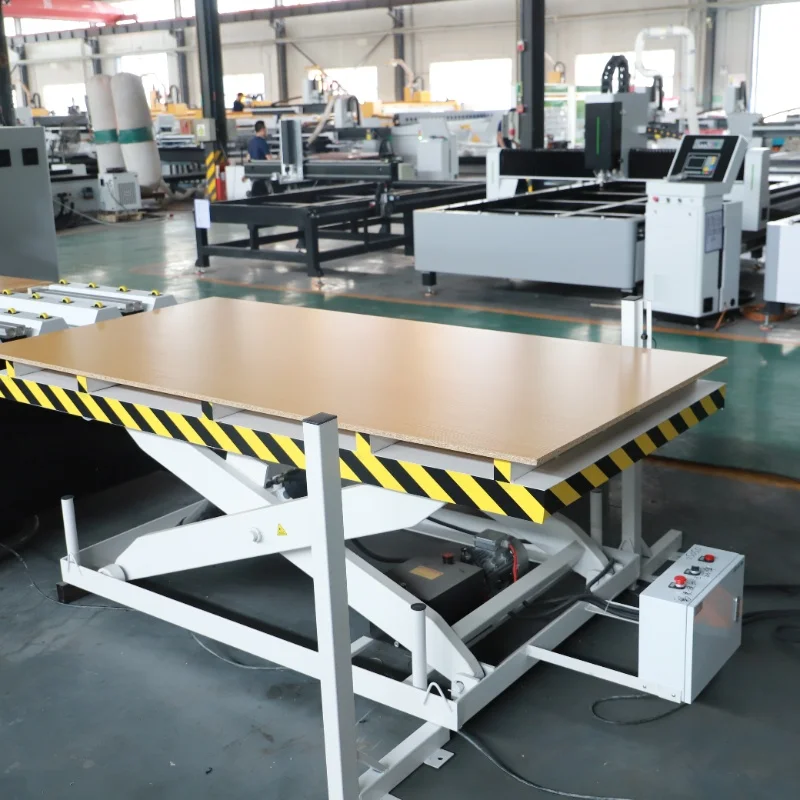Router kayu 1325 ATC CNC 3 sumbu, mesin muatan dan pembongkaran CNC otomatis penuh untuk pembuatan kabinet furnitur
