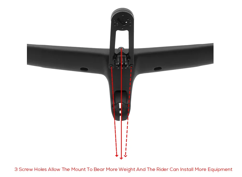 No-Logo-Carbon-Cockpit mit vollständiger interner Kabelführung, Fahrrad-Cockpit, Rennradlenker, Di2-integrierter Lenker, 380-mm-Cockpit mit Halterung – Detail 7