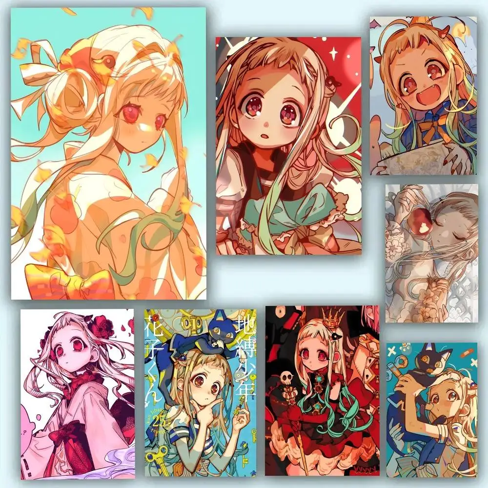 Anime T-Toilet-bound Hanako-k-Kun Yashiro Nene Posters Self Adhesive Waterproof Ideal For Living Room Bedroom Bar Decoration
