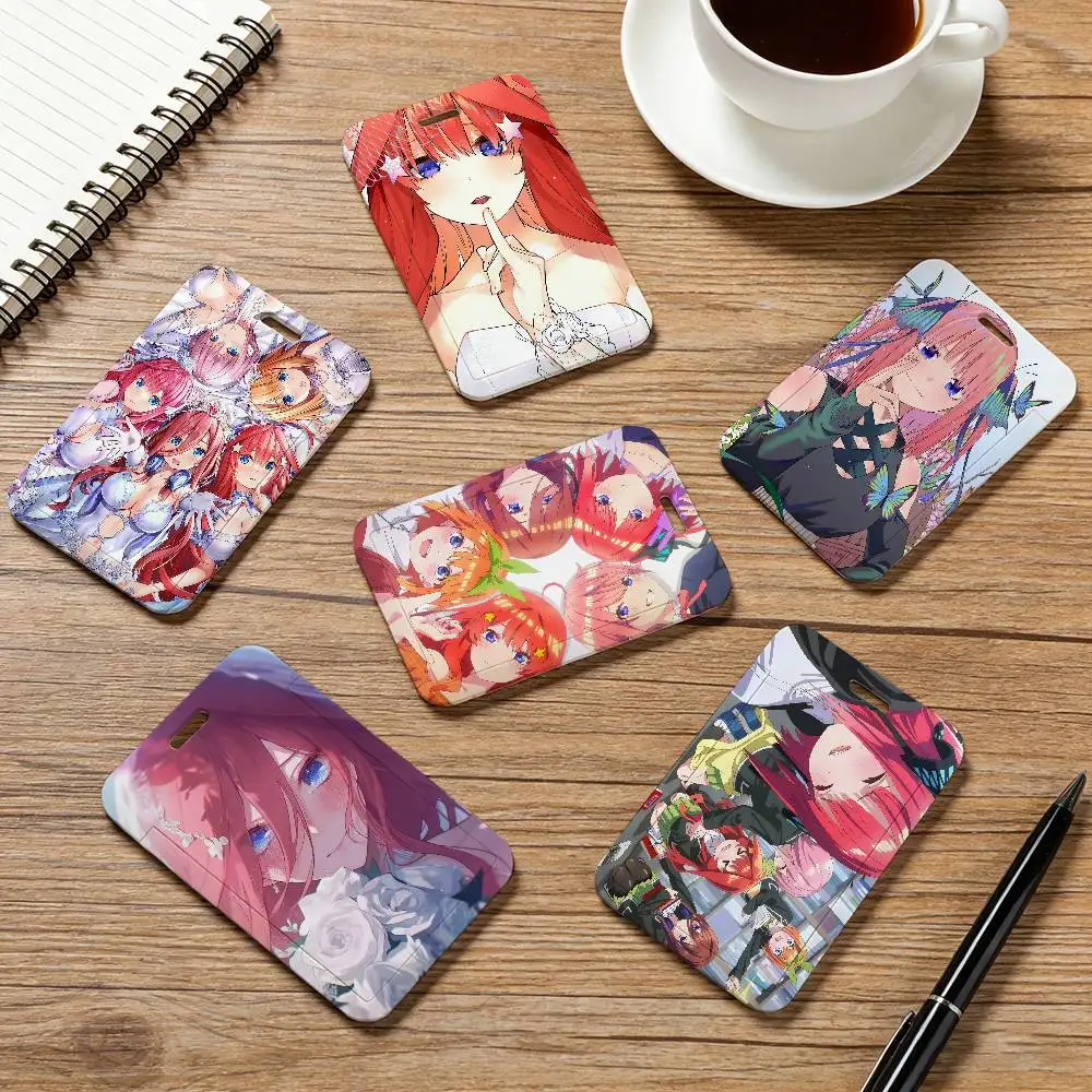 Anime T-The Quintessential Quintuplets Lanyard Card Holder ID Bus Badge Holder Pass Hang Rope Lariat Gifts Keys Accessories