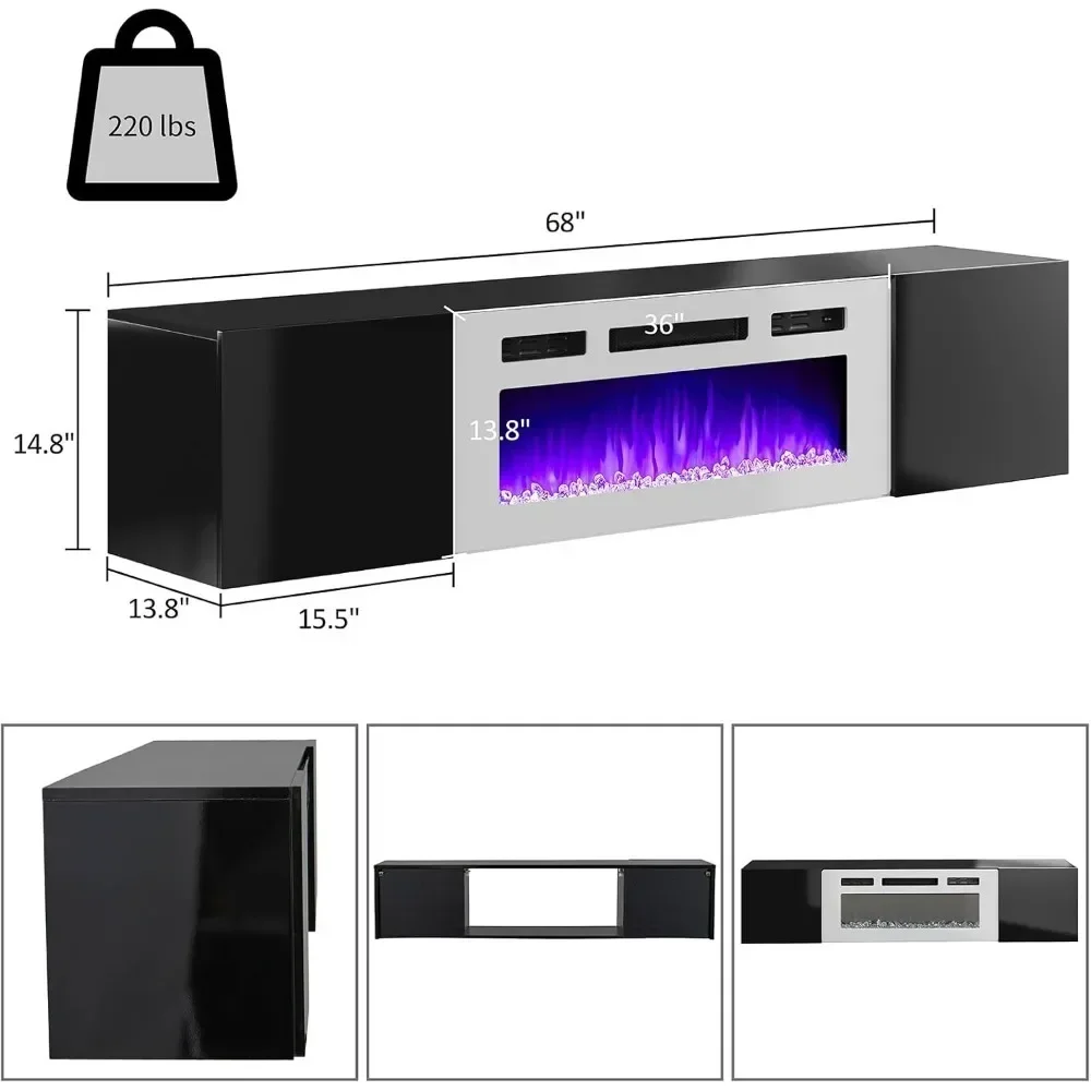 Floating TV Stand with 36