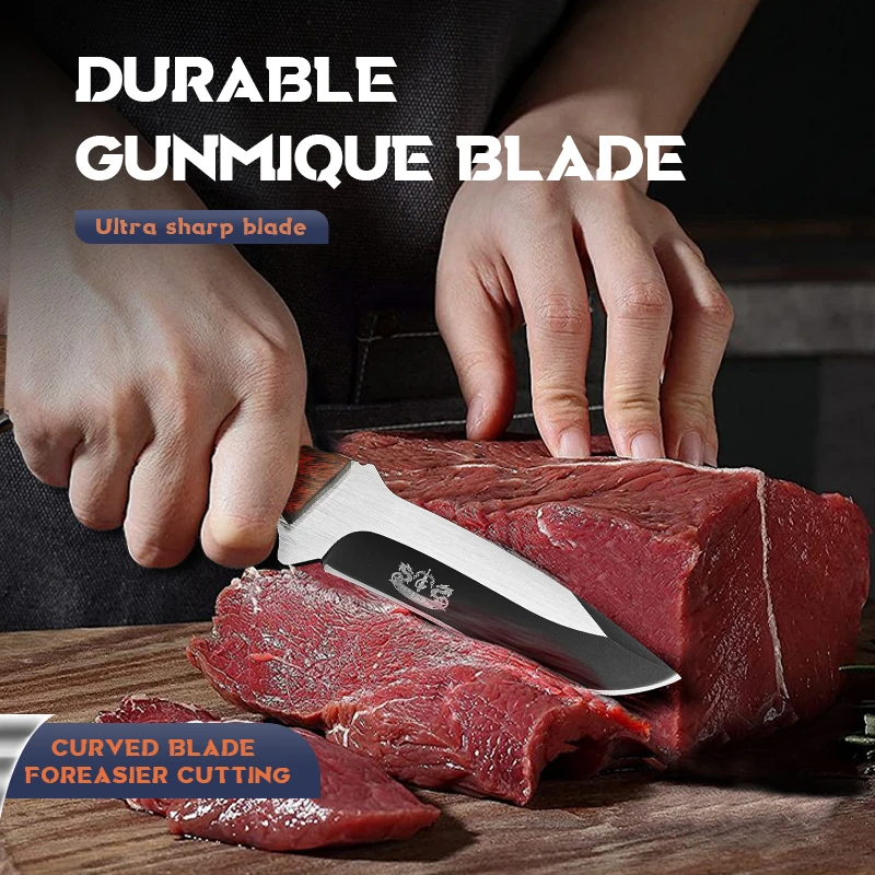 1 قطعة سكين المطبخ الفولاذ المقاوم للصدأ ، سكين قطع صلابة عالية ، شفرة EDC الثابتة ، سكين بقاء البرية ، سكين الدفاع عن النفس