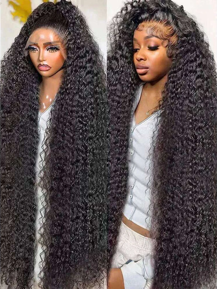 

250% Density Deep Wave 13x4 13x6 Hd Transparent Lace Front Wigs For Women Deep Wave Lace Frontal Wigs Curly Human Hair Wigs