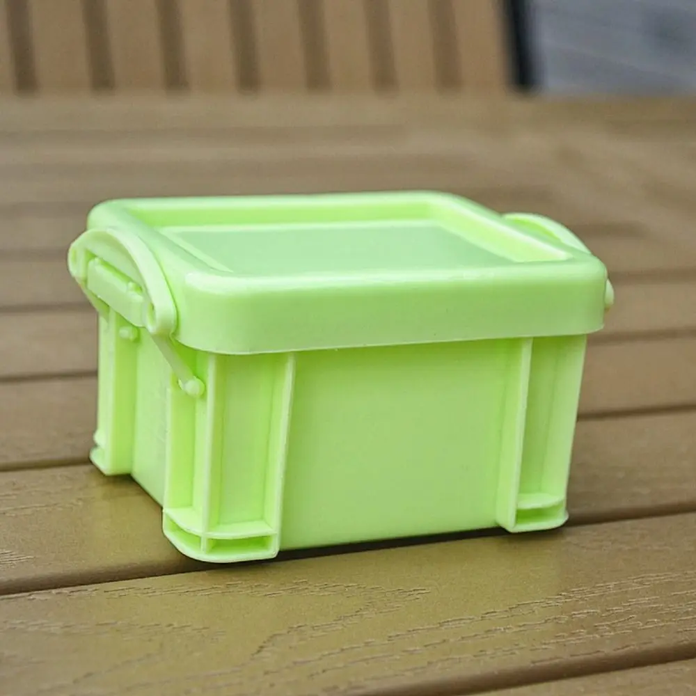 Multi-funcional Mini Buckle Storage Box, Candy Color, minimalismo, recipiente plástico, Desktop Organizer, grampos de cabelo