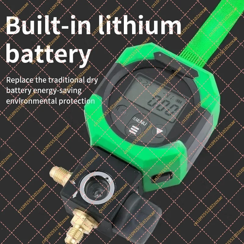 MDG-1 Electronic Fluoride Refrigerant Leak Detector Digital Vacuum Pressure Gauge AC Manifold Tester Diagnostic Tool Kit