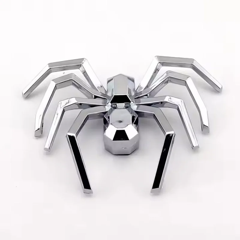 Spider Metal 3D Car Stickers Creative Body Scratch Decal for Modified Side Door Bumper - Personalized Automotive Vinyl Artwork
