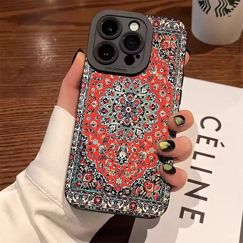 Чехол для телефона Persian Carpet с цветочным узором для Xiaomi Poco X7 X6 F7 F6 F5 X5 M6 Pro 4G Mi 11 Lite 5G 14 13T 12T 14T 15T Pro Cover