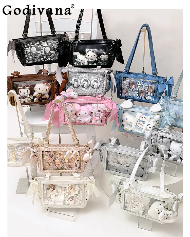 

Ita Bag for Women Cute Girls Fashion Casual Versatile Large Capacity Handbag 2026 New Student Messenger Bag