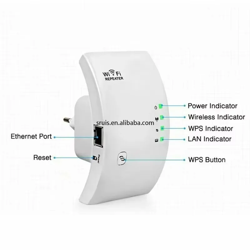 300Mbps Wireless Repeater Wireless Wifi Signal Amplifier Extended Repeater Wifi Repeater - Image 5