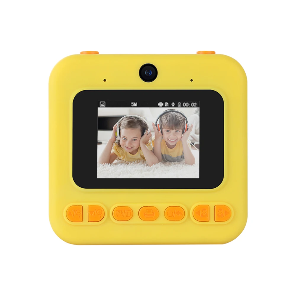 camara termica niños Cámara digital para niños impresión instantánea de fotos, pantalla de 1080 pulgadas, lente dual de 2,4 P, con parpadeo, regalos de cumpleaños y vacaciones