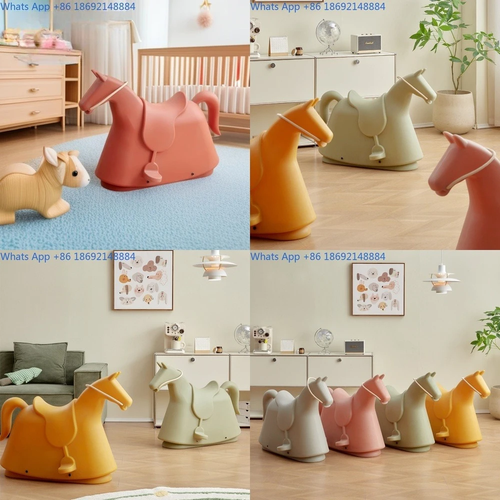 

rocking horse balance toy plastic home decor minimalist design rocking chair for decorative