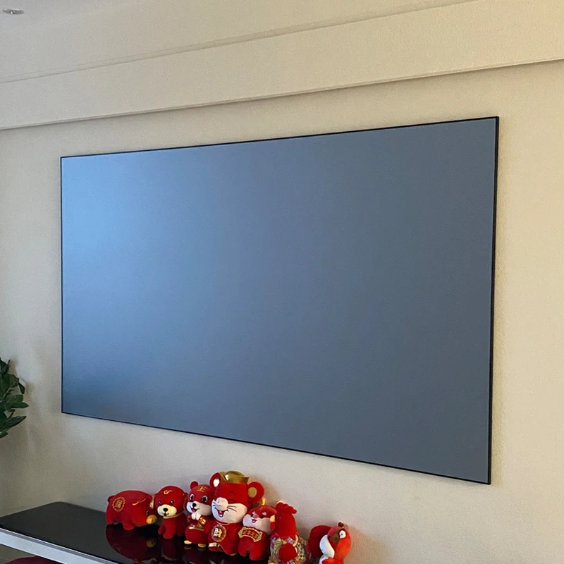 HK1cmSG-120 Sells Frame Screen 120inch16:9 Grey Fiberglass Picture Frame Screen Ultra-narrow Edge HD Projection Screen