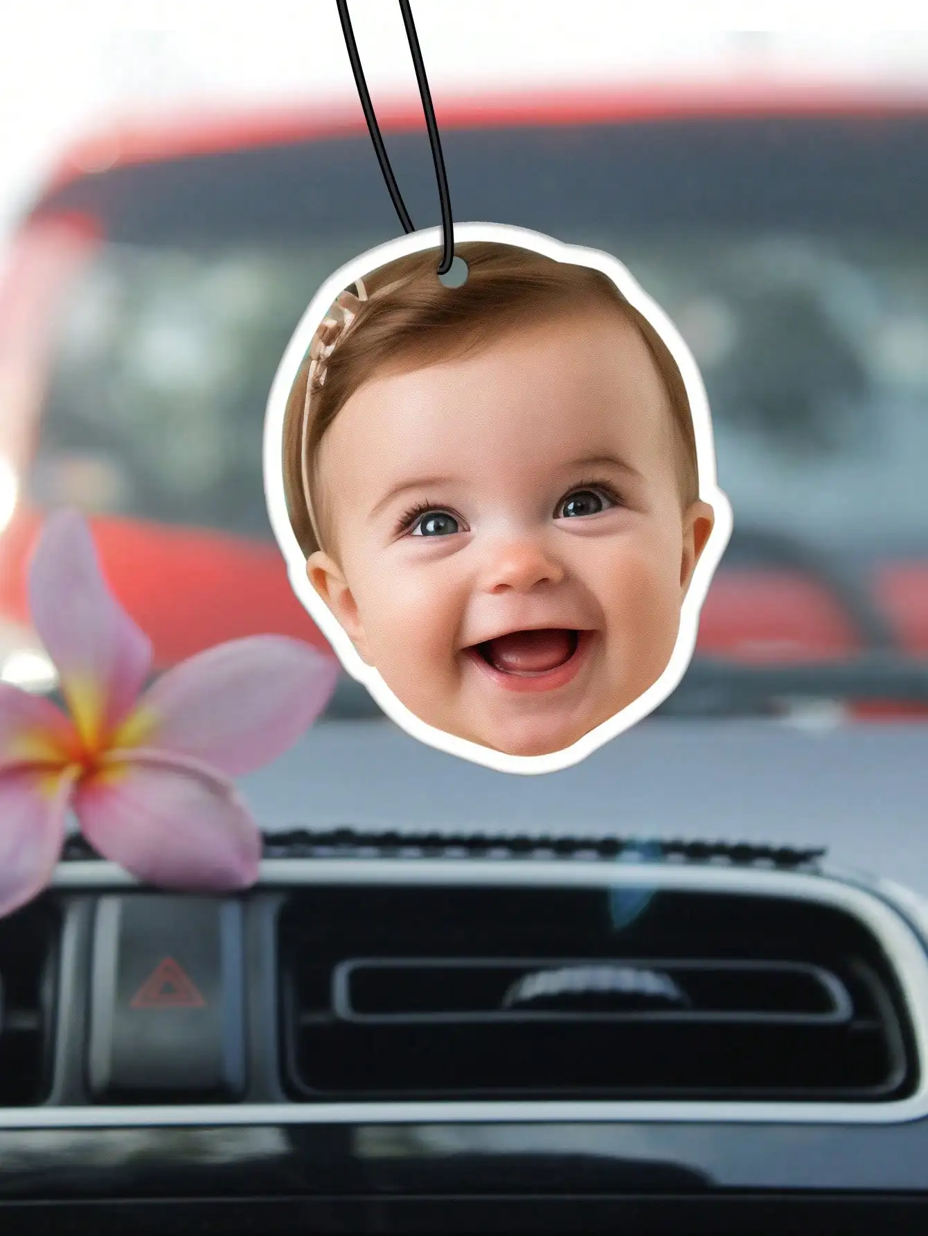 Custom Photo Car Air Freshener Double Sided Personalized Hanging Ornament 10 Scents Car Decor Gift for Couples Friends image 3