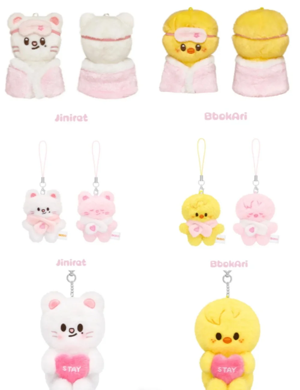 

In Stock SKZOO Mini Decorative Cute Animal Pink Series Mini Companion Doll 5cm Decorative DIY Products