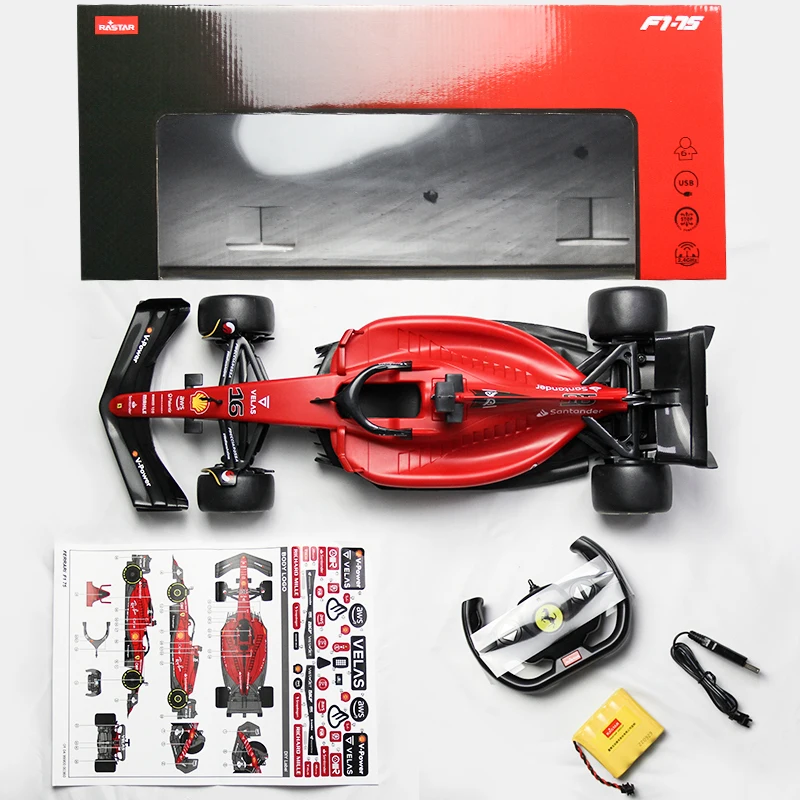 1:12 2022 Ferrari F1-75 #16 Charles Leclerc F138 #3 Alonso F1 Formula Racing RC Car Toy Collection Gift Remote Control Toys 1/18