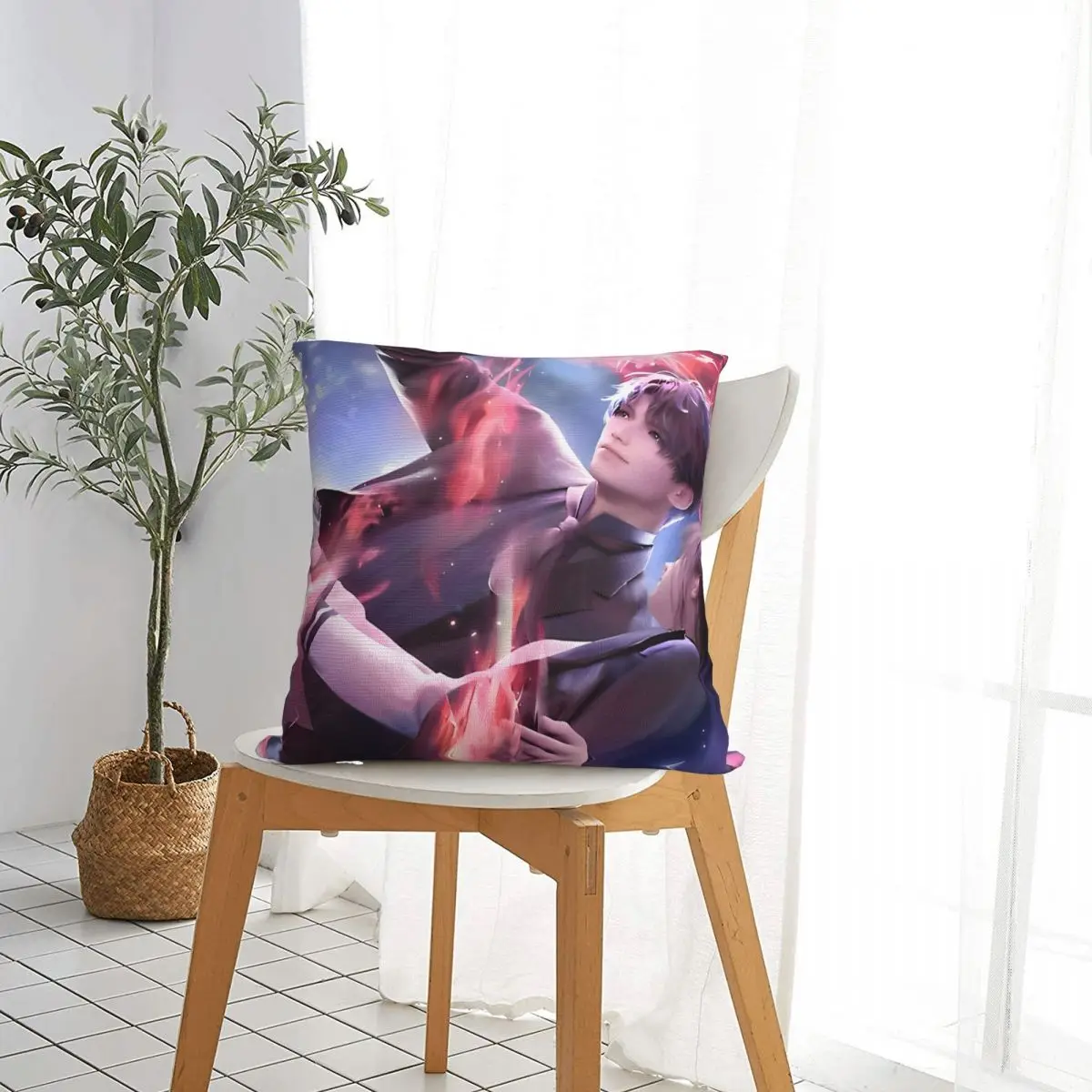 Love And Deepspace Cute Couple Pillow Covers Bed Car Cushion Case Cool Decorative Pillow Cover 45*45