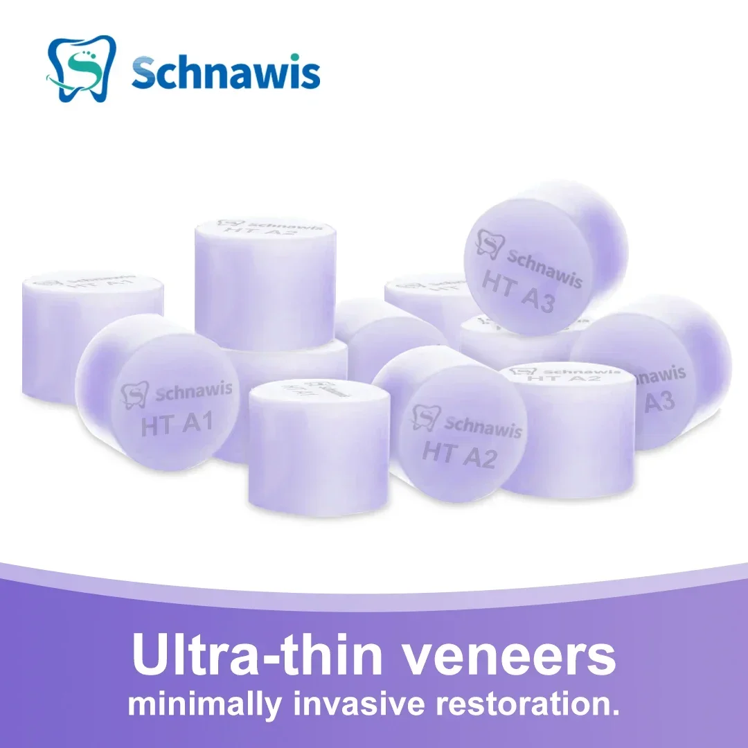 10Pcs/ Box Dental Purple Press Lithium Disilicate Tablets Dental Lab Glass Ceramic Ingots Blocks Pressing for dentistry Material