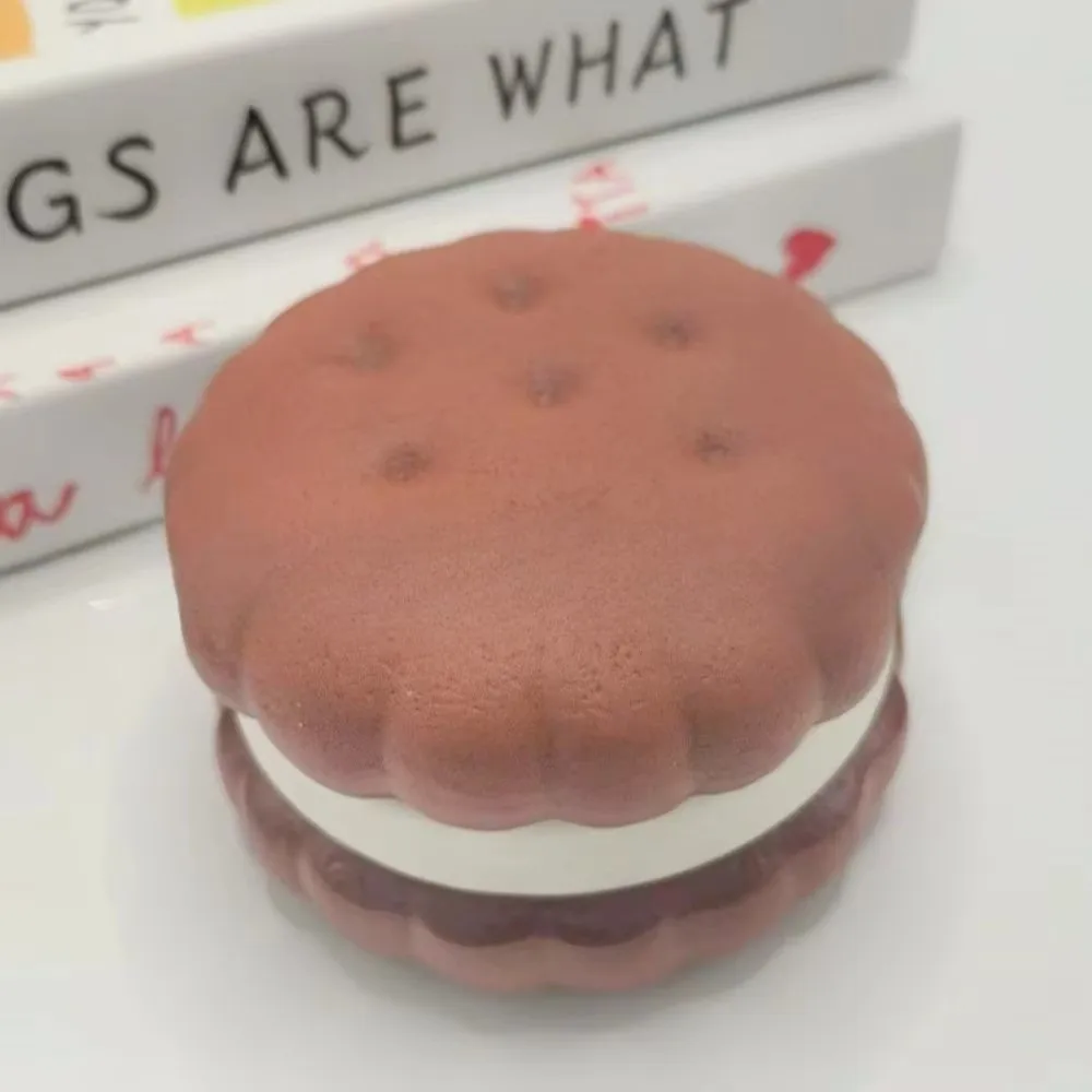 Creative Simulated Cake Squeeze Stress Relief Slow Rising Feature Slow Rising Soft Simulation Biscuit for ADHD Support