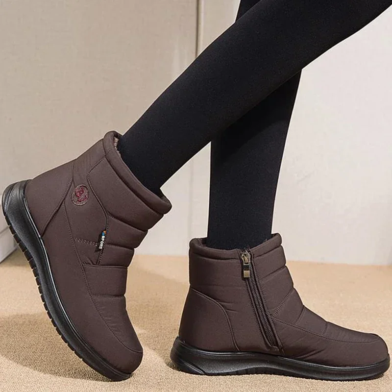 2023 Women Snow Boots Winter Waterproof Women Ankle Boots Fashion Comfortable Platform Warm Plush Winter Cotton Shoe Botas Mujer