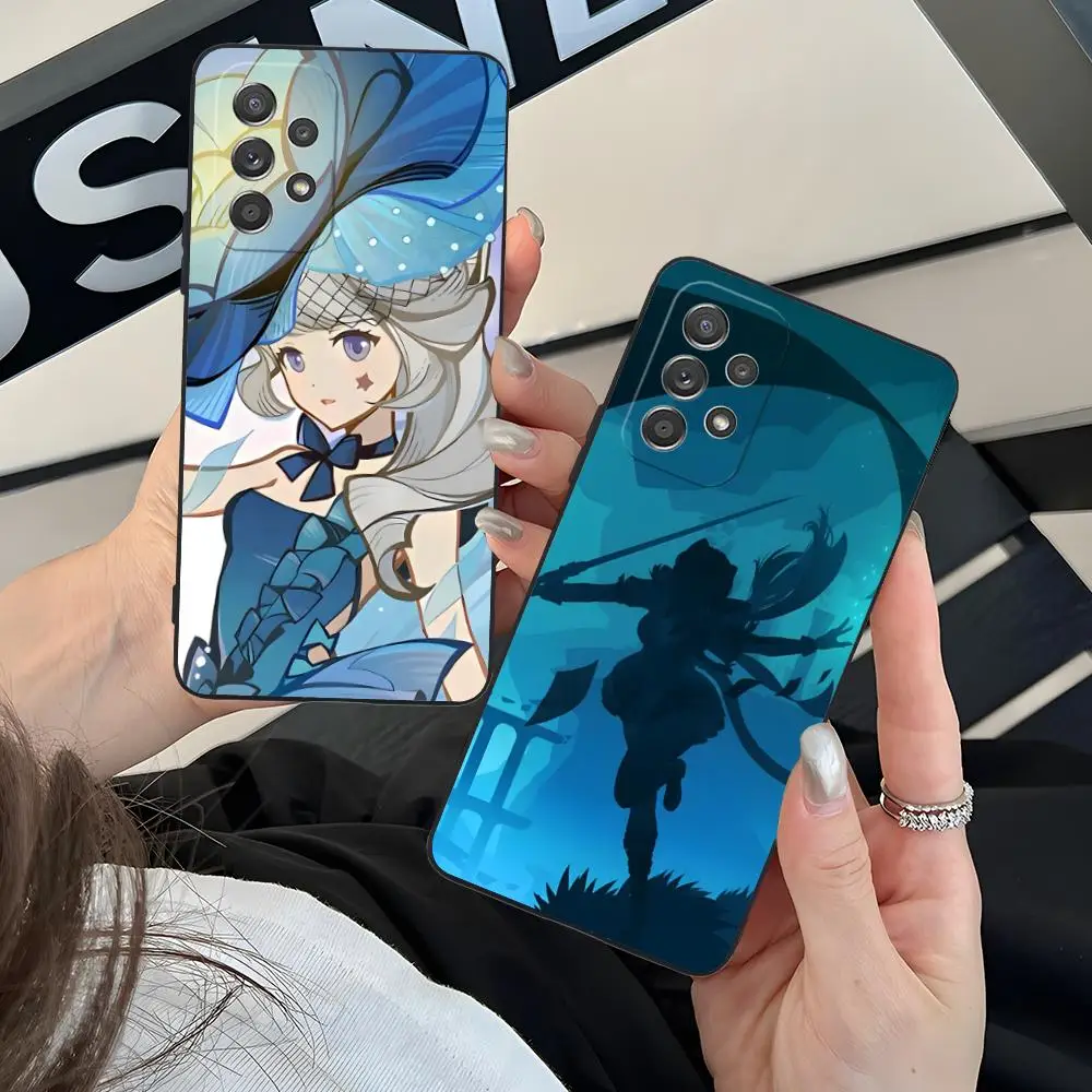 Game GI Lynette Matte TPU Mobile Phone Case for Samsung Galaxy M55 54 42 35 34 33 32 23 22 15 14 13 12 F55 5G Colorful Cover