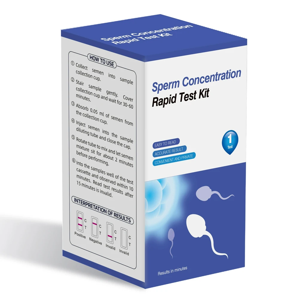 

Sperm Concentration Detection Kit Male Test Sperm Motility Quality Test Paper Male Sperm Test Strip SP10 Vitality Pregnancy