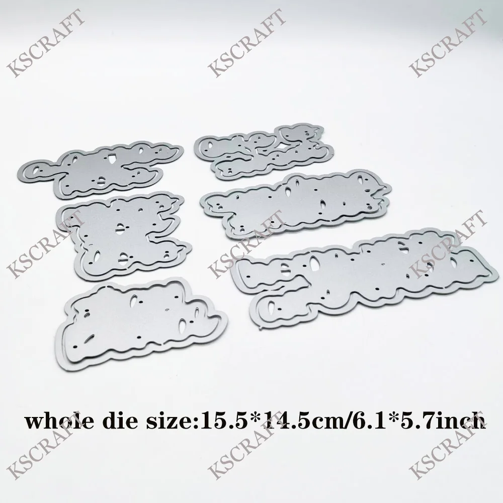 KSCRAFT Daily Sentiments Cutting Dies Stencils for DIY Scrapbooking Decorative Embossing DIY Paper Cards