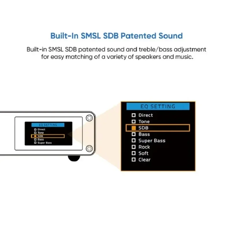 SMSL AO200 MKII XLR/RCA/USB Balanced Input HIFI Bluetooth USB Digital Power Amplifier MA5332MS Chip AMP