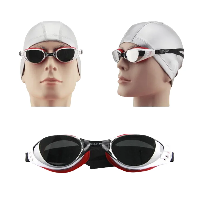 Rezept Sommer Frauen Schwimm brille Myopie Anti-Fog HD Silikon Dioptrien Tauch brille für Männer