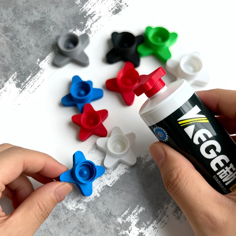 Universal Anti-Drying Silicone Caulk Tube Cover Sealant Saver Cap for Nozzle Cleaner for Standard Caulking Guns DIY Tools