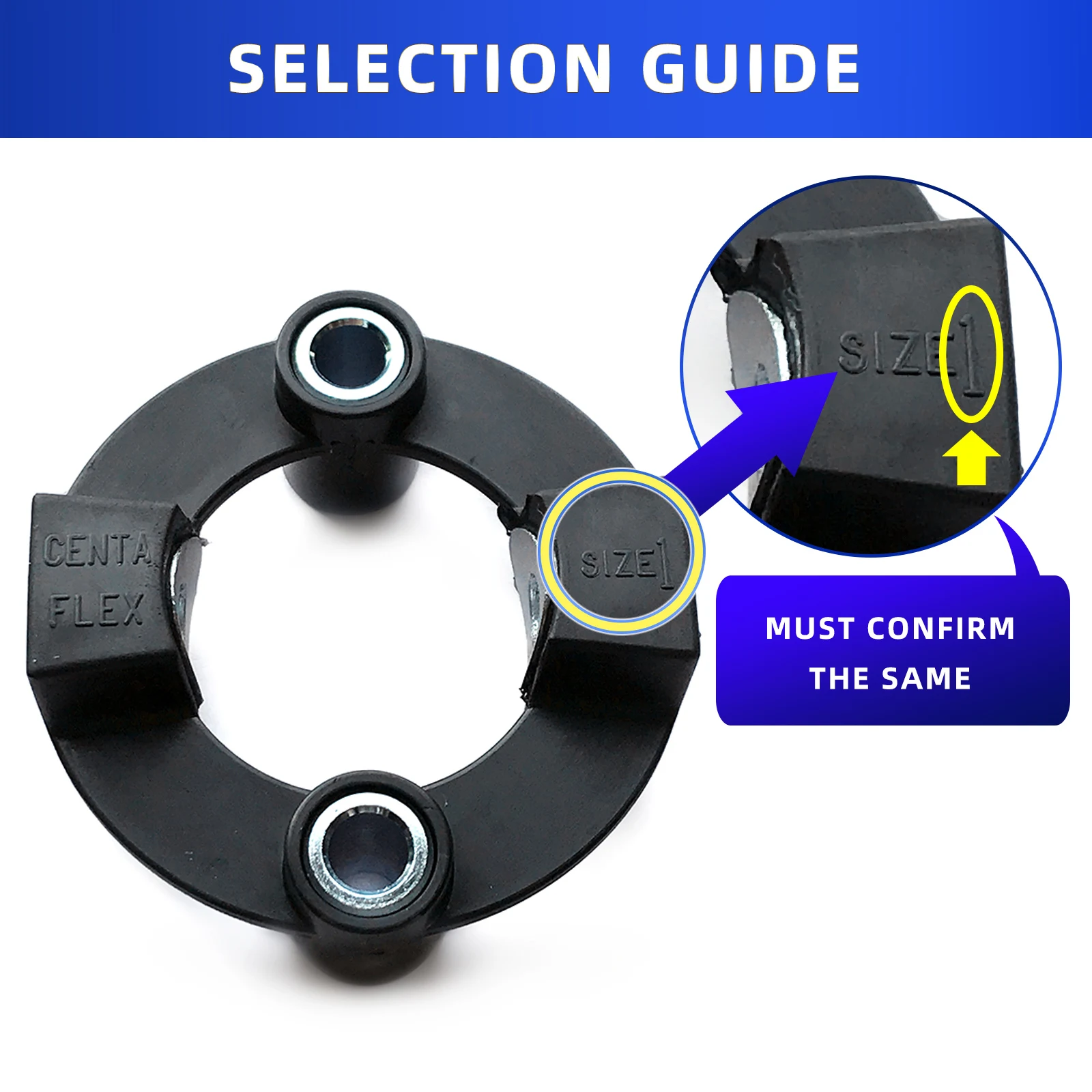 CF-X-001-O0 MikiPulley اقتران جسم مطاطي عالي المرونة لنقل الطاقة