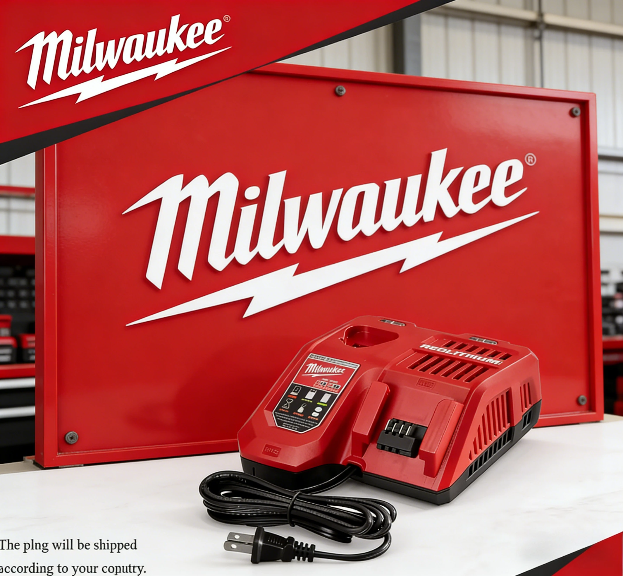 

Milwaukee 18V lithium-ion battery charger accessories are suitable for M18 dual-port multi-voltage lithium-ion battery.