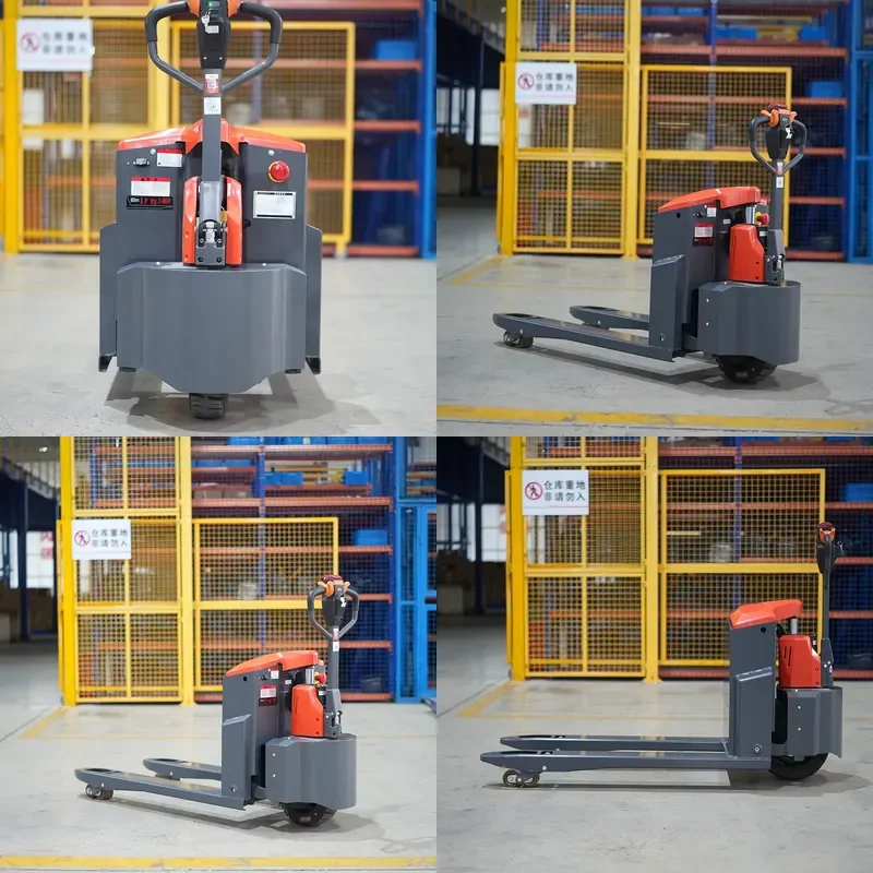 New Electric Pallet Truck 1.2T 2T Lithium Battery Powered with Charger Low Price Material Handling Equipment