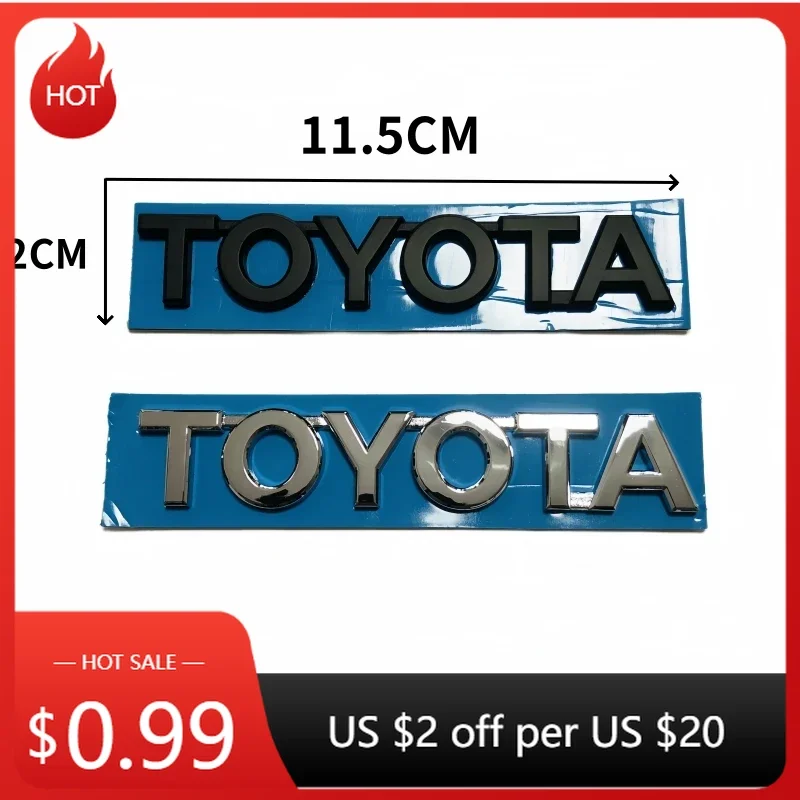 

Для Toyota 2026, колпаки Hot Hub, 3D черный, серебристый, наклейка на багажник автомобиля, эмблема, значок, наклейки, украшение для Toyota Corolla Camry Yari