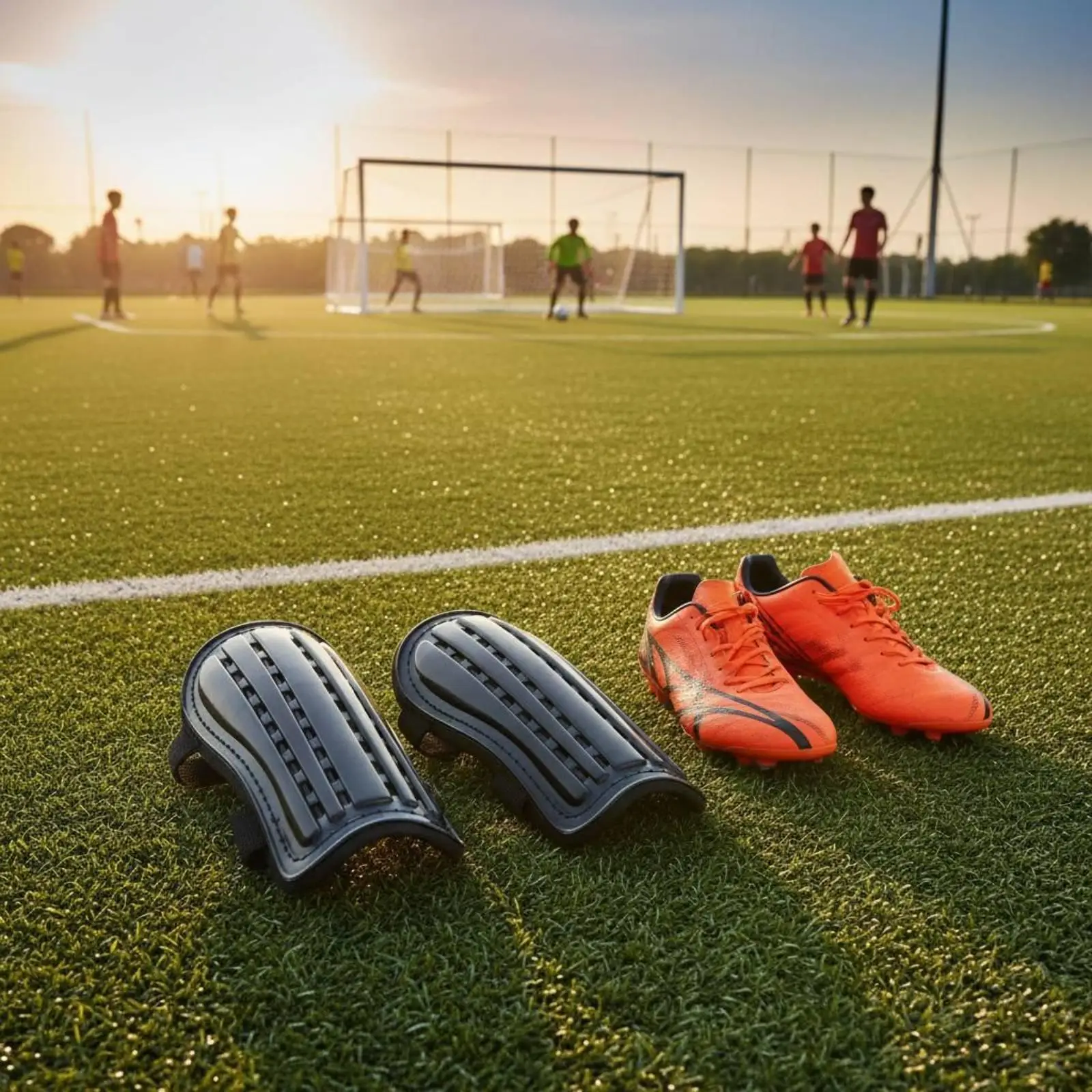 Soccer Shin Protector Adult Football Leg Pad Secure Shin Guards Sleeve Hard Resistance for Protection During Training Match view 5