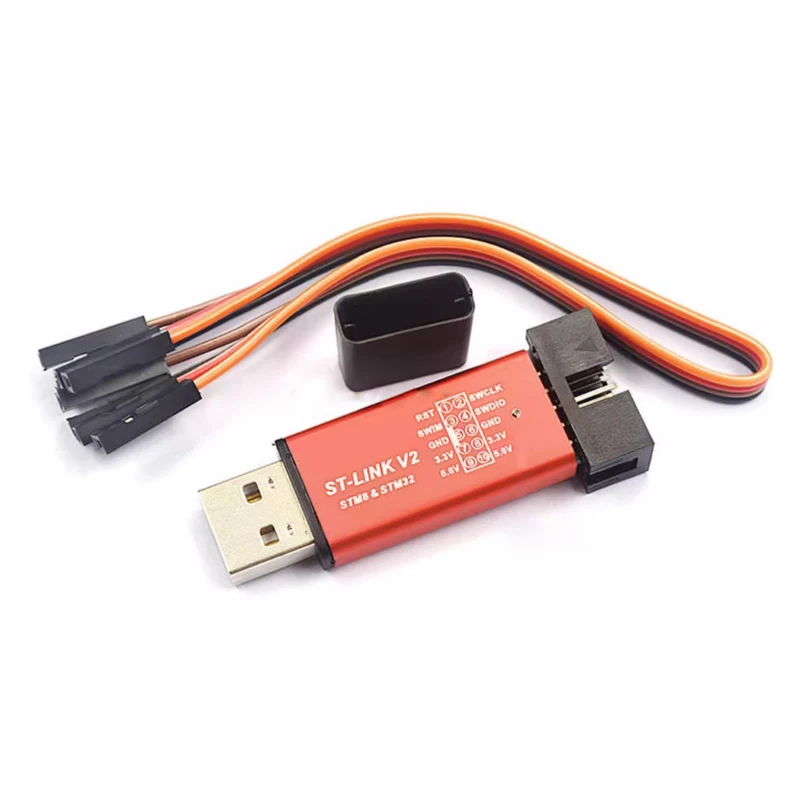 ST LINK Stlink ST-Link V2 Mini STM8 STM32 Simulator Download Programmer Programming With Cover DuPont Cable ST Link V2