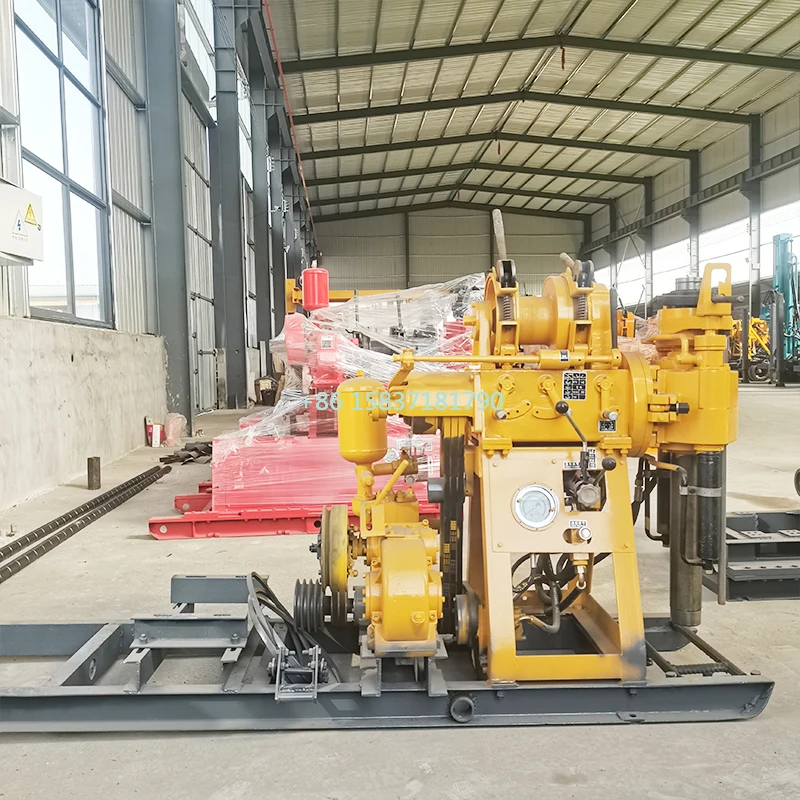 200 Meters Depth Water Well Drilling Rig Machine Clutch Type 100 Meter Sampling Drill Rig Core Drilling Rig Machine for Sale