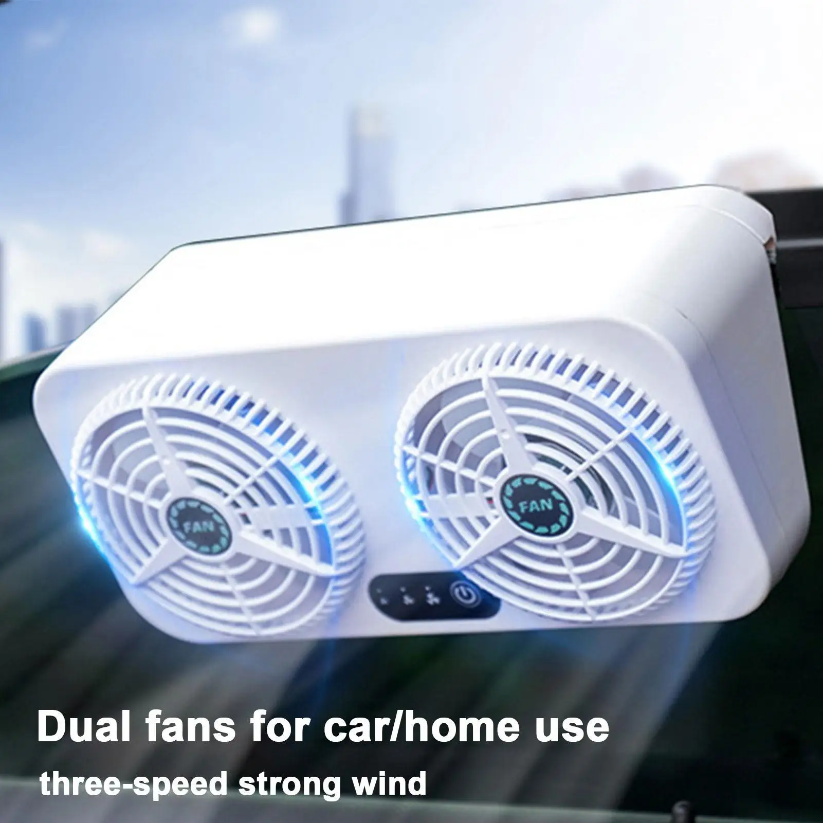 

Solar Car Ventilation Fan Solar Powered Exhaust Fan USB Interface Cool Down Car Cooling Fan Car Ventilator For SUV RV Truck