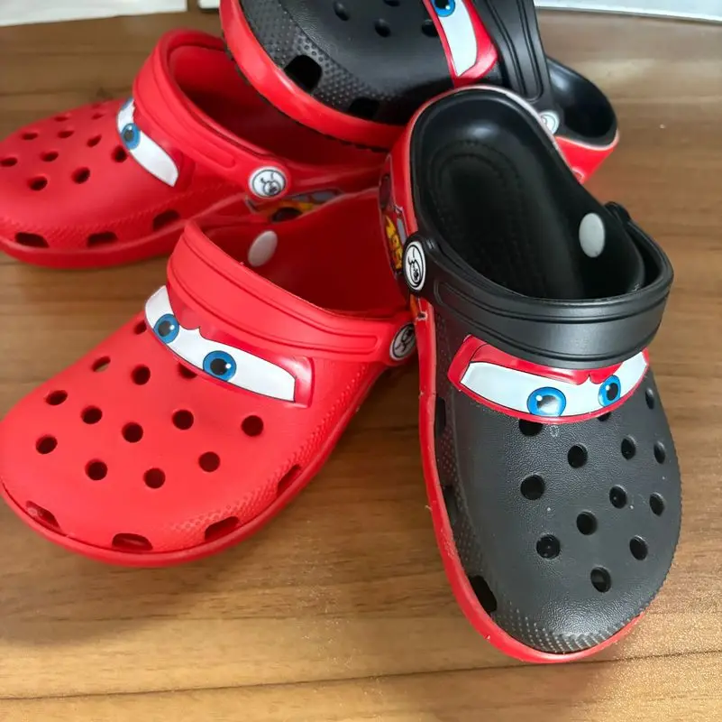 

Children Sandals Anime Solid Lightning Mcqueens Slippers Breathable Casual Beach Sandals Outdoor Home Summer Eva Comfort Shoes