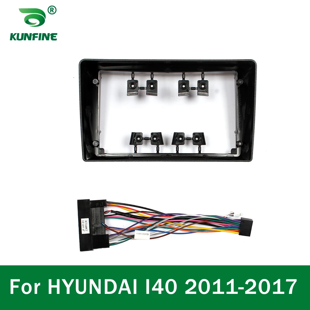 

Car GPS Navigation Stereo For HYUNDAI I40 2011 -2017 Radio Fascias Panel Frame Fit 2Din 9 inch In Dash headunit screen
