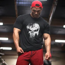 Punisher Men's and Women's Sports T-Shirt Short Sleeve Crew Neck Shirt 2024 Cotton Oversized 100% Novelty Oversized T Shirt