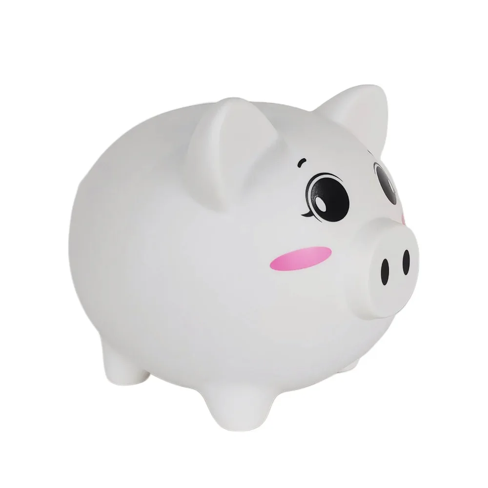 

Anti Drop Pig Piggy Bank Decorative Large Capacity Cartoon Pig Money Boxes Model Savings Tank Pig Model Piggy Bank Coins Cash