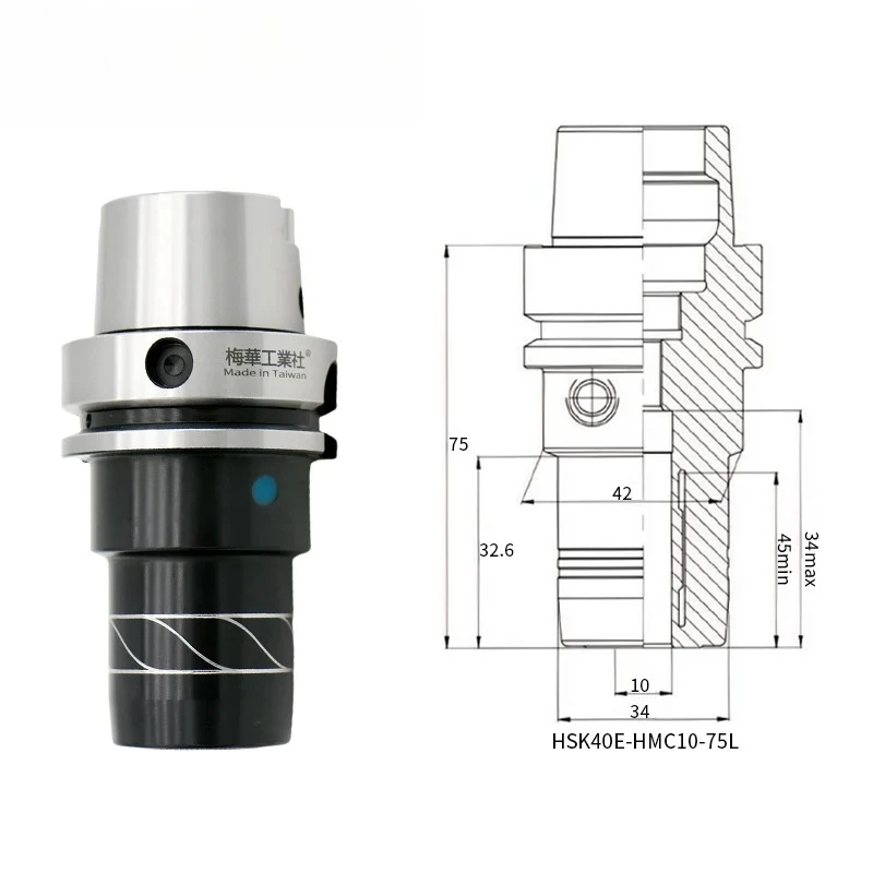 

New Durable HSK40E HSK50E Steel Tool Holder for CNC Machines for Milling Cutter Drilling Hydraulic Chucks Construction