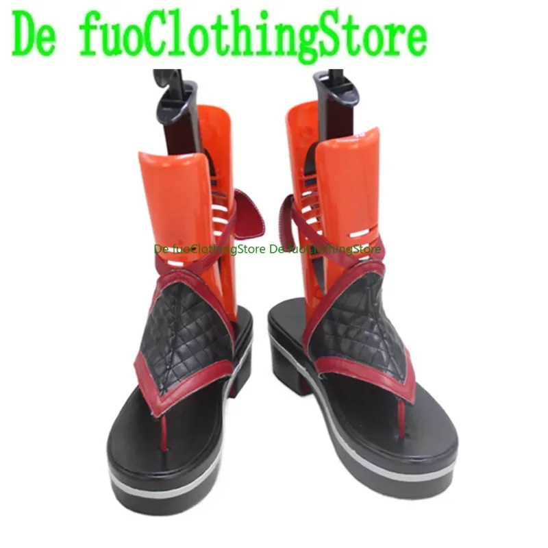 Defuo Genshin Impact Shinobu Cosplay Shoes Boots GameAnime  Role-playing Halloween Party Props Shoes Boots