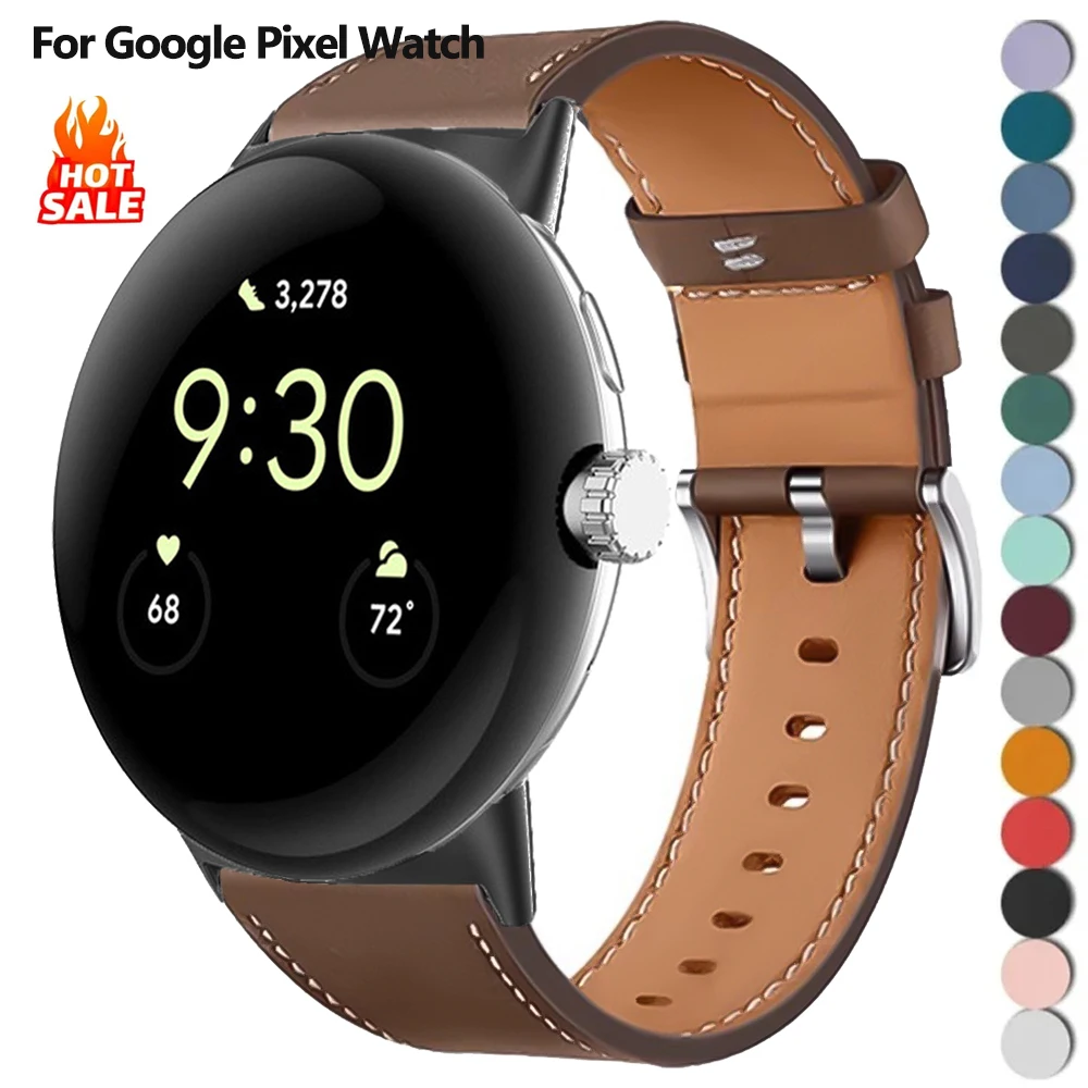 سوار جلدي لساعة جوجل بيكسل 3 41 45 مللي متر حزام استبدال معصمه كوريا لساعة جوجل بيكسل 2 3 ملحقات حزام الفرقة