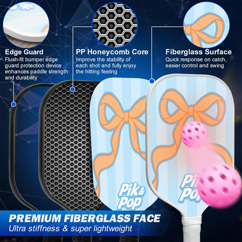 

2-Paddle Pickleball Set USAPA Approved Rackets, 4 Balls, Carry Bag Perfect for Family & Friends Play Indoors or Outdoors