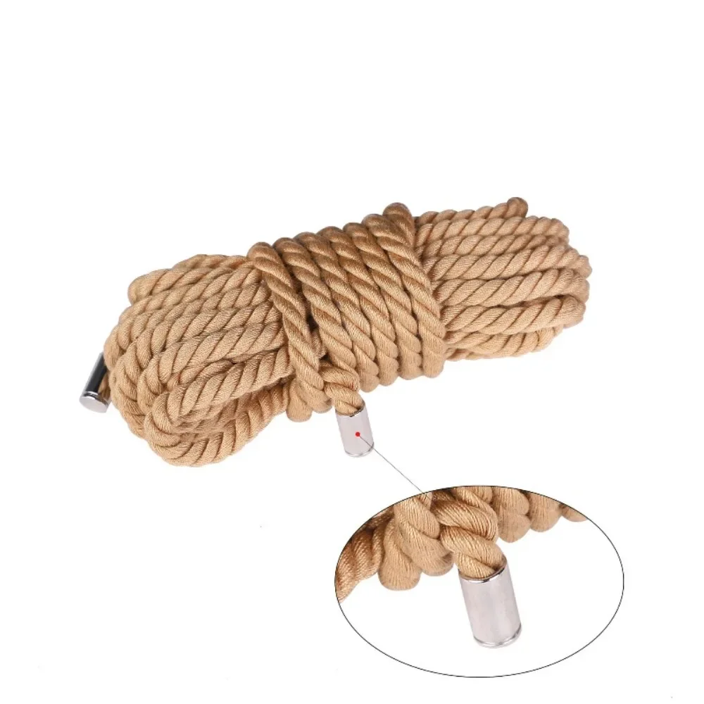 حبل عبودية شيباري بطول 5-20 متر، جوت ناعم لفن الحبل الياباني، صديق للبشرة للمبتدئين، لون طبيعي آمن من الجوت للأزواج