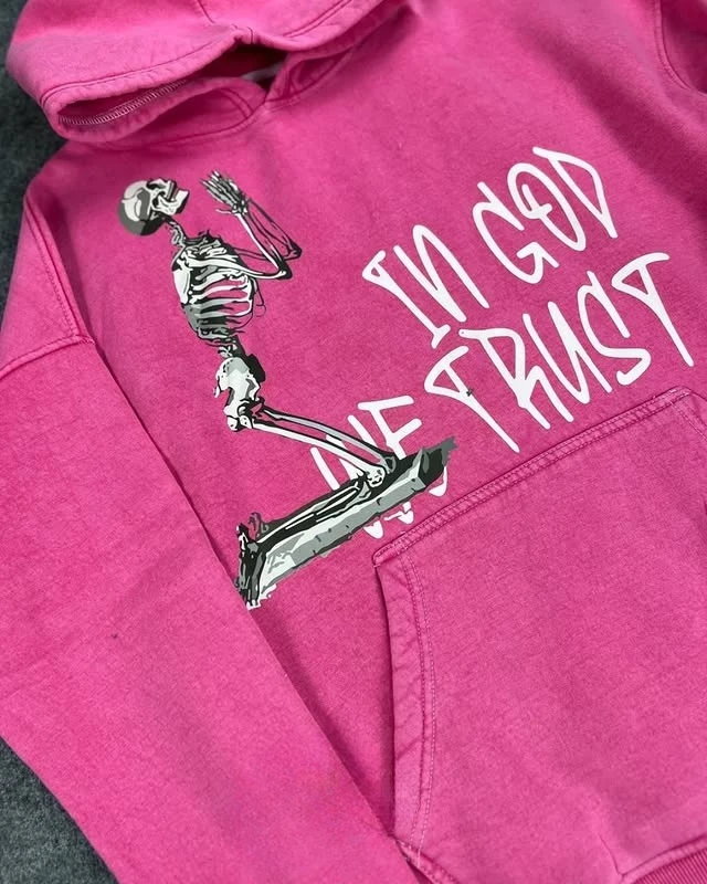 Harajuku Y2K Trend Casual Autumn Winter Hip Hop Gothic Skull Pattern Print Female Hoodie Sweatshirts Kawaii Clothes Sprots Tops