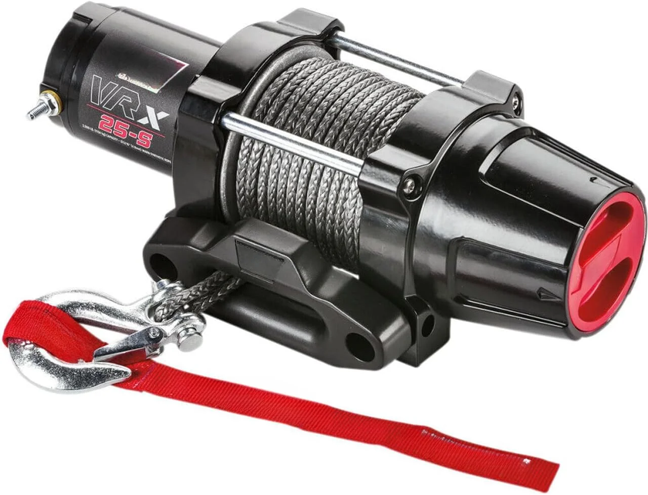 Powersports Winch with Handlebar Mounted Switch, Synthetic Rope, 3, 16 