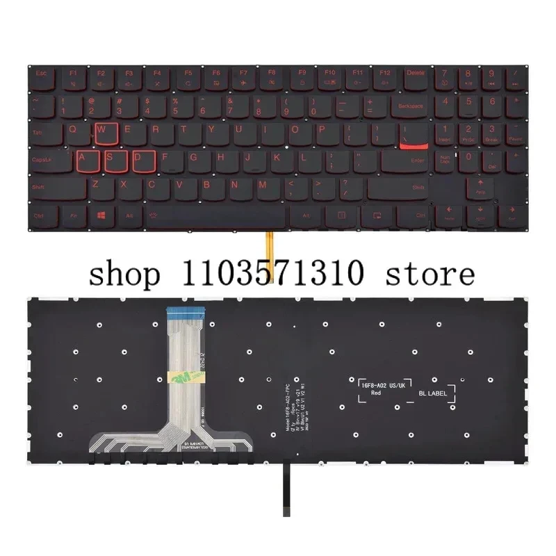 

US laptop keyboard with backlit FOR Lenovo Legion Y520 Y520-15IKB Y720 Y720-15IKB R720 R720-15IKB Y530 Y730 JM