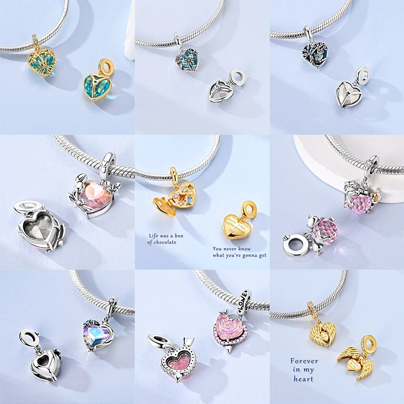 925 Sterling Silver Tree of Life Love Mother Family Sister Heart  Infinity Eternal Symbo Fit Original Pendant Women Jewelry Girl